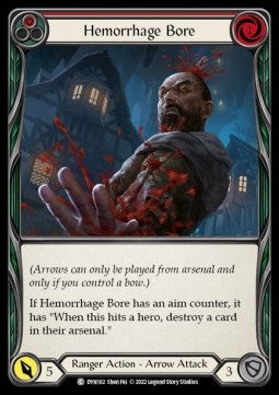 flesh and blood dynasty cards Buy Hemorrhage Bore (Red) [DYN162] (Regular)
