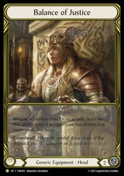 その他 FAB_Balance of justice cold foil Buy Balance of Justice [FAB183] (Gold Cold Foil) - a Flesh and