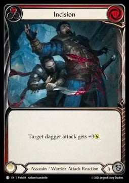 Buy Incision (Red) [FNG014] (Regular) - a Flesh and Blood single card from  the expansion: The Hunted