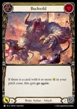flesh and blood single cards Buy Buckwild (Yellow) [SUP144] (Regular)