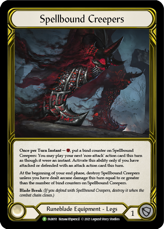 Spellbound Creepers (Golden) [FAB051] (Promo)  Cold Foil