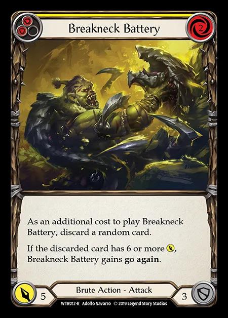 Breakneck Battery (Yellow) [WTR012-R] (Welcome to Rathe - Alpha) Rainbow Foil