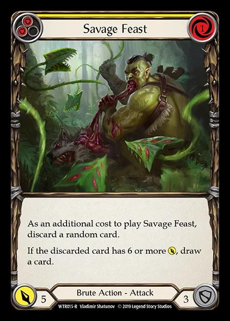 Savage Feast (Yellow) [WTR015-R] (Welcome to Rathe - Alpha) Regular