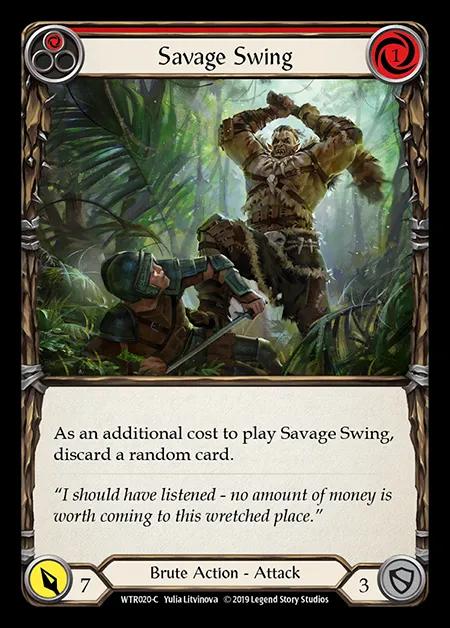 Savage Swing (Red) [WTR020-C] (Welcome to Rathe - Alpha) Regular