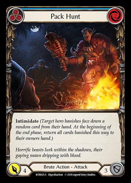 Pack Hunt (Blue) [WTR025-C] (Welcome to Rathe - Alpha) Rainbow Foil