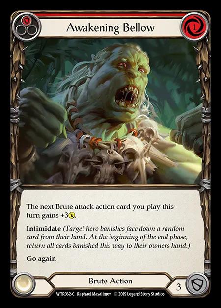 Awakening Bellow (Red) [WTR032-C] (Welcome to Rathe - Alpha) Rainbow Foil