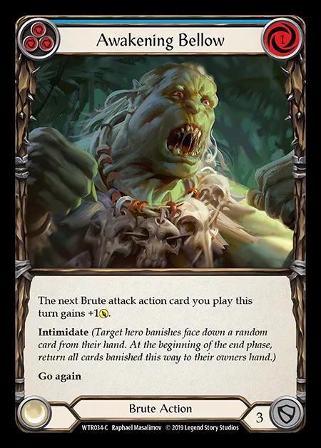 Awakening Bellow (Blue) [WTR034-C] (Welcome to Rathe - Alpha) Rainbow Foil