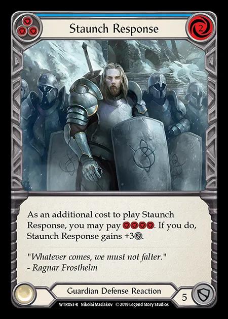 Staunch Response (Blue) [WTR053-R] (Welcome to Rathe - Alpha) Regular