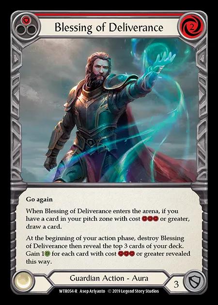 Blessing of Deliverance (Red) [WTR054-R] (Welcome to Rathe - Alpha) Rainbow Foil