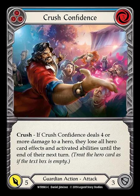 Crush Confidence (Blue) [WTR065-C] (Welcome to Rathe - Alpha) Rainbow Foil