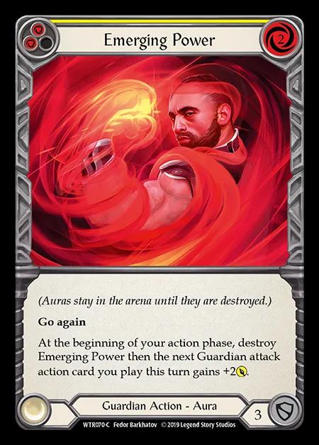 Emerging Power (Yellow) [WTR070-C] (Welcome to Rathe - Alpha) Rainbow Foil