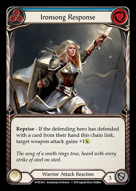 Ironsong Response (Blue) [WTR134-C] (Welcome to Rathe - Alpha) Rainbow Foil