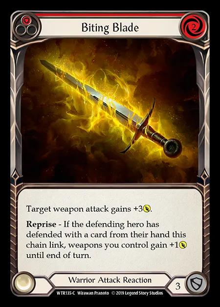 Biting Blade (Red) [WTR135-C] (Welcome to Rathe - Alpha) Rainbow Foil