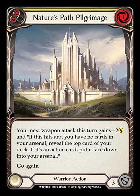 Nature's Path Pilgrimage (Yellow) [WTR148-C] (Welcome to Rathe - Alpha) Rainbow Foil