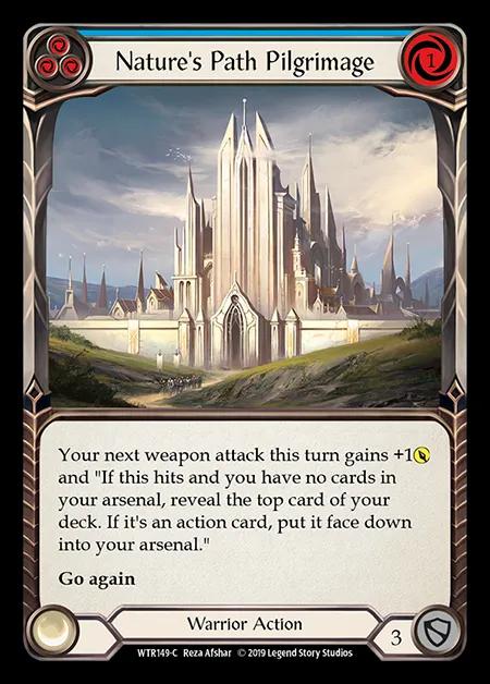 Nature's Path Pilgrimage (Blue) [WTR149-C] (Welcome to Rathe - Alpha) Rainbow Foil