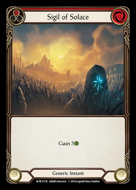 Sigil of Solace (Red) [WTR173-R] (Welcome to Rathe - Alpha) Rainbow Foil