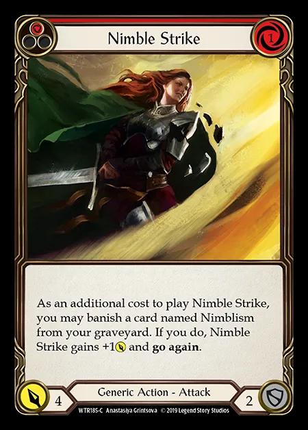 Nimble Strike (Red) [WTR185-C] (Welcome to Rathe - Alpha) Rainbow Foil