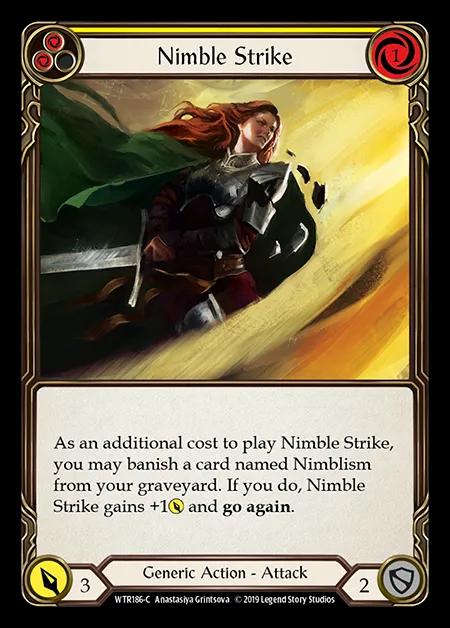 Nimble Strike (Yellow) [WTR186-C] (Welcome to Rathe - Alpha) Regular