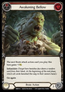 Awakening Bellow (Red) [RNR014] (Welcome to Rathe - Rhinar, Reckless Rampage Hero Deck) Regular