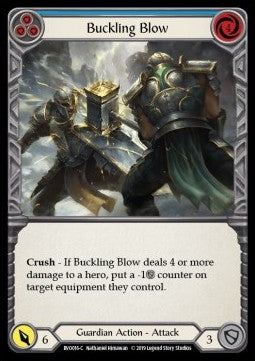 Buckling Blow (Blue) [BVO016] (Welcome to Rathe - Bravo, Showstopper Hero Deck) Regular