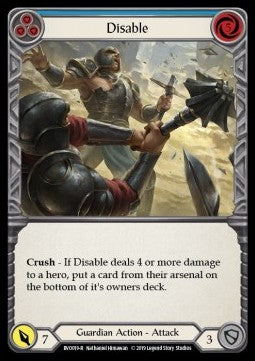 Disable (Blue) [BVO019] (Welcome to Rathe - Bravo, Showstopper Hero Deck) Regular