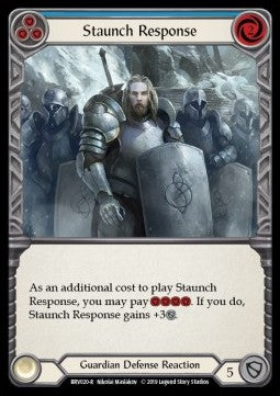 Staunch Response (Blue) [BVO020] (Welcome to Rathe - Bravo, Showstopper Hero Deck) Regular