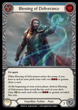 Blessing of Deliverance (Blue) [BVO021] (Welcome to Rathe - Bravo, Showstopper Hero Deck) Regular