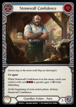 Stonewall Confidence (Blue) [BVO022] (Welcome to Rathe - Bravo, Showstopper Hero Deck) Regular