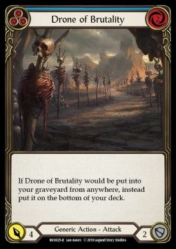 Drone of Brutality (Blue) [BVO025] (Welcome to Rathe - Bravo, Showstopper Hero Deck) Regular