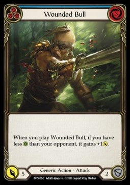 Wounded Bull (Blue) [BVO026] (Welcome to Rathe - Bravo, Showstopper Hero Deck) Regular