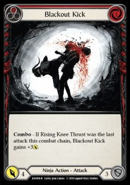 Blackout Kick (Red) [KSU009] (Welcome to Rathe - Katsu, the Wanderer Hero Deck) Regular