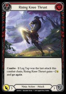 Rising Knee Thrust (Red) [KSU014] (Welcome to Rathe - Katsu, the Wanderer Hero Deck) Regular