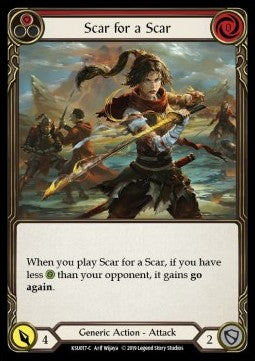 Scar for a Scar (Red) [KSU017] (Welcome to Rathe - Katsu, the Wanderer Hero Deck) Regular