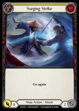 Surging Strike (Yellow) [KSU020] (Welcome to Rathe - Katsu, the Wanderer Hero Deck) Regular