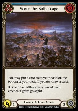 Scour the Battlescape (Blue) [KSU026] (Welcome to Rathe - Katsu, the Wanderer Hero Deck) Regular