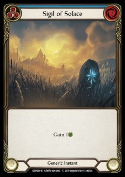 Sigil of Solace (Blue) [KSU030] (Welcome to Rathe - Katsu, the Wanderer Hero Deck) Regular