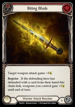 Biting Blade (Red) [TEA008] (Welcome to Rathe - Dorinthea Ironsong Hero Deck) Regular