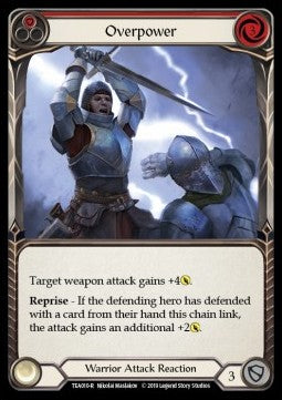 Overpower (Red) [TEA010] (Welcome to Rathe - Dorinthea Ironsong Hero Deck) Regular