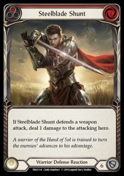 Steelblade Shunt (Red) [TEA011] (Welcome to Rathe - Dorinthea Ironsong Hero Deck) Regular