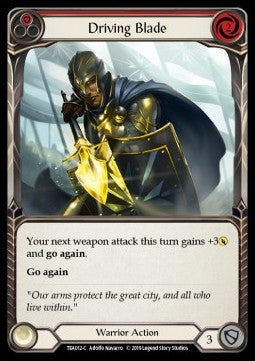 Driving Blade (Red) [TEA012] (Welcome to Rathe - Dorinthea Ironsong Hero Deck) Regular