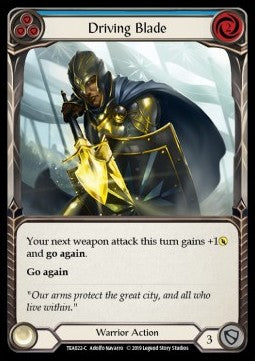 Driving Blade (Blue) [TEA022] (Welcome to Rathe - Dorinthea Ironsong Hero Deck) Regular