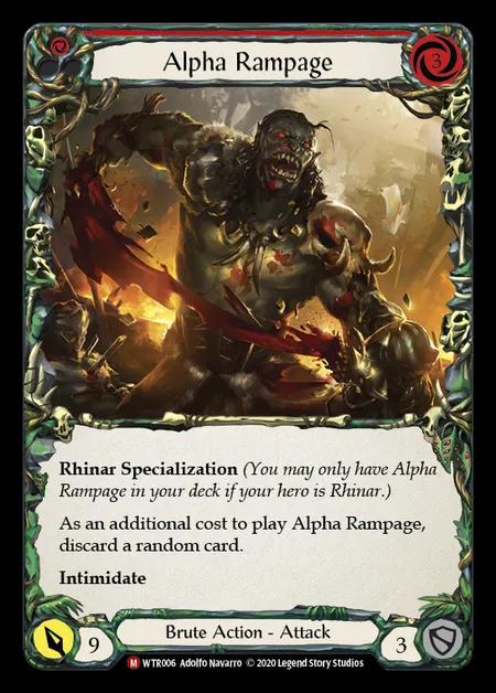 Alpha Rampage [WTR006] (Welcome to Rathe - Unlimited) Rainbow Foil