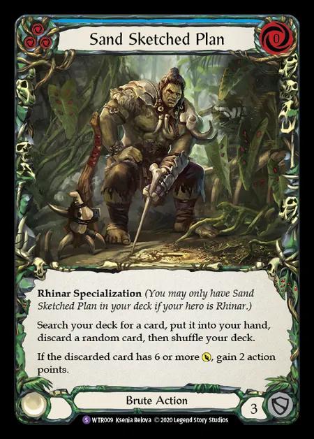 Sand Sketched Plan [WTR009] (Welcome to Rathe - Unlimited) Rainbow Foil