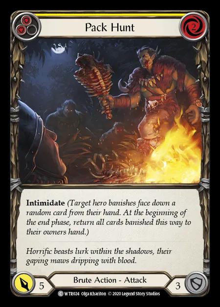 Pack Hunt (Yellow) [WTR024] (Welcome to Rathe - Unlimited) Rainbow Foil