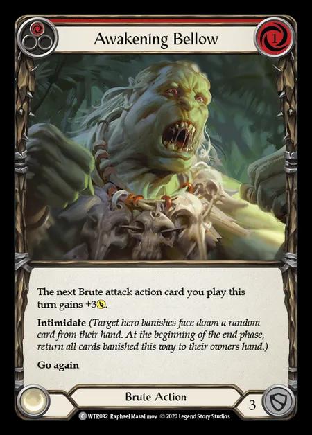 Awakening Bellow (Red) [WTR032] (Welcome to Rathe - Unlimited) Rainbow Foil