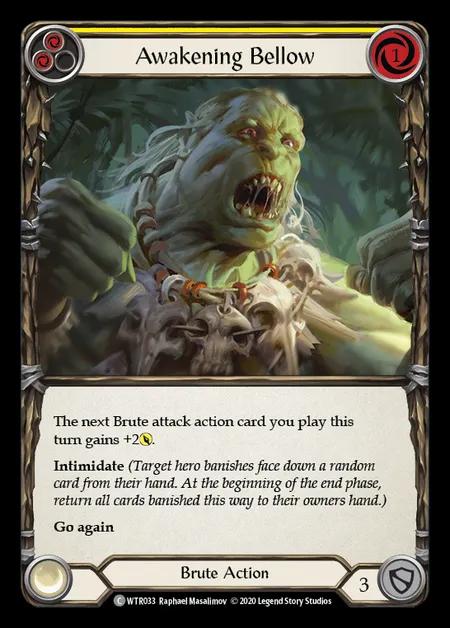 Awakening Bellow (Yellow) [WTR033] (Welcome to Rathe - Unlimited) Rainbow Foil