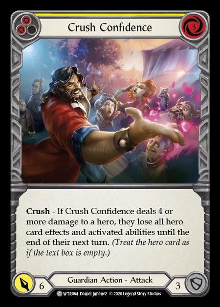 Crush Confidence (Yellow) [WTR064] (Welcome to Rathe - Unlimited) Rainbow Foil