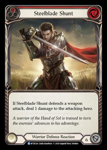 Steelblade Shunt (Red) [WTR126] (Welcome to Rathe - Unlimited) Rainbow Foil