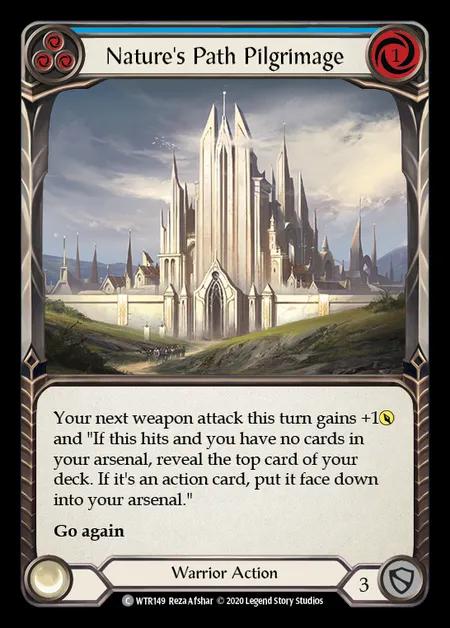 Nature's Path Pilgrimage (Blue) [WTR149] (Welcome to Rathe - Unlimited) Rainbow Foil