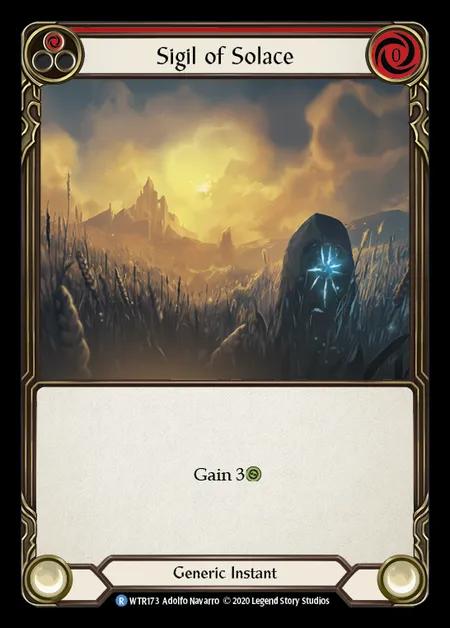 Sigil of Solace (Red) [WTR173] (Welcome to Rathe - Unlimited) Rainbow Foil